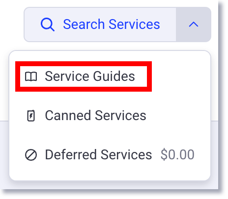 search services service guides