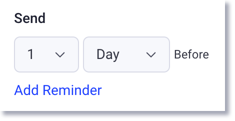 add additional appointment reminders