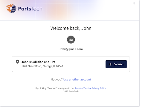 verify shop information for PartsTech