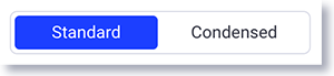  Customize Cards menu to customize both standard and condensed views