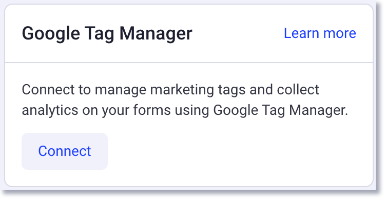 connect google tag manager