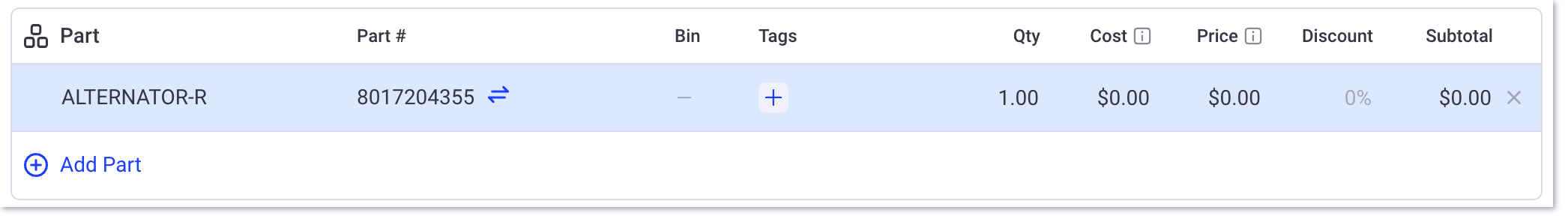 icône d'option interchangeable
