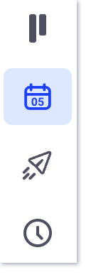 Seleccione el ícono del calendario para navegar a la página del calendario