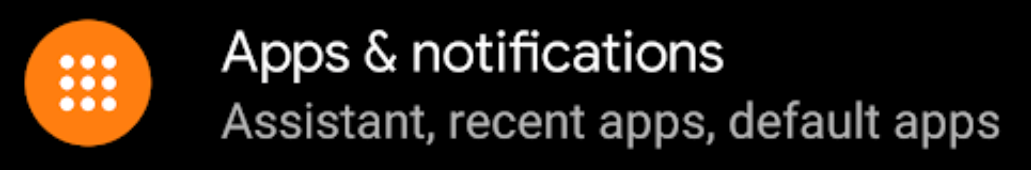 configuración del teléfono, aplicaciones y notificaciones