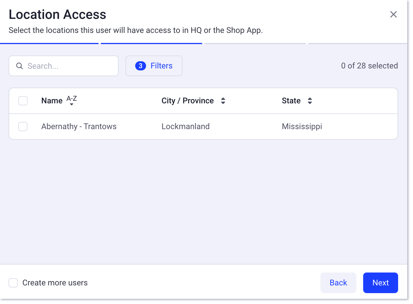 HQ ajoute une nouvelle sélection d'accès à l'emplacement de l'utilisateur