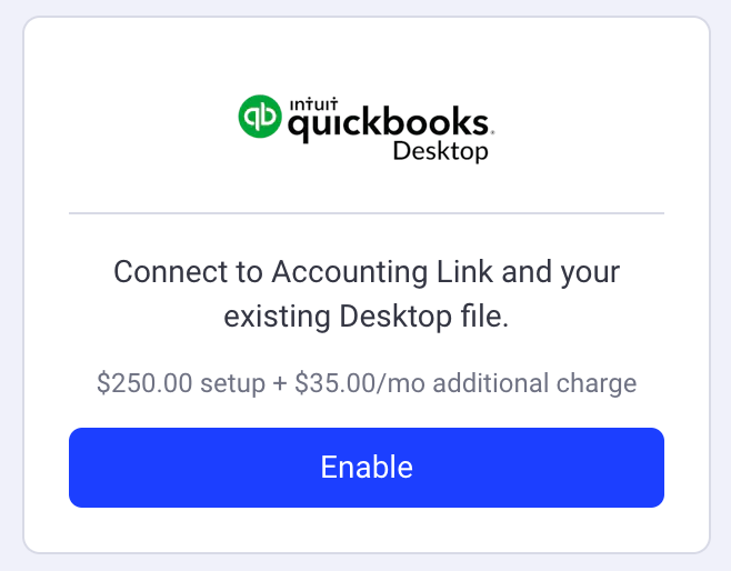 Activer QuickBooks Desktop
