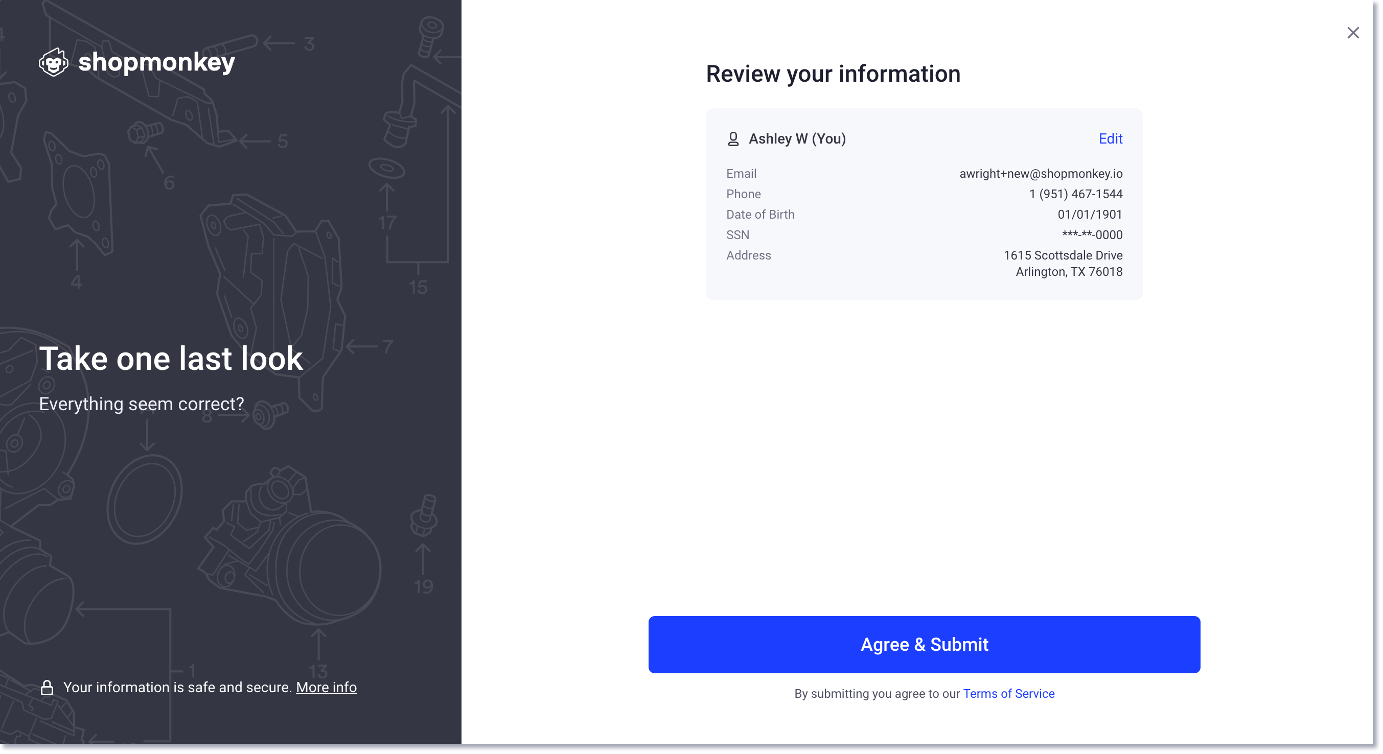 habilitar pagos revisar información personal