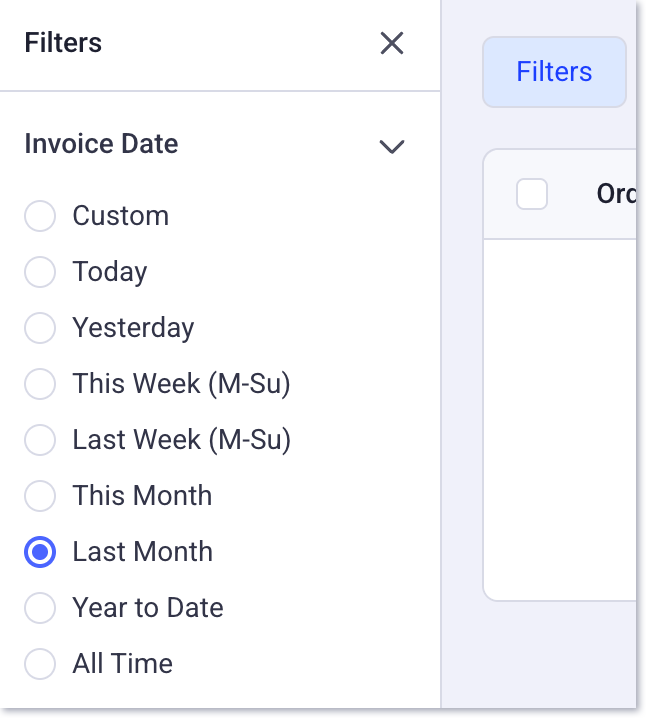 bulk payment filters