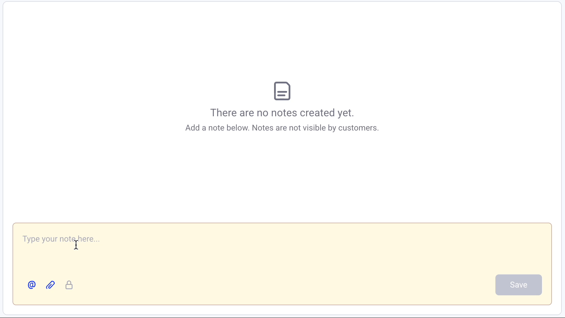 ajouter une note interne à une commande