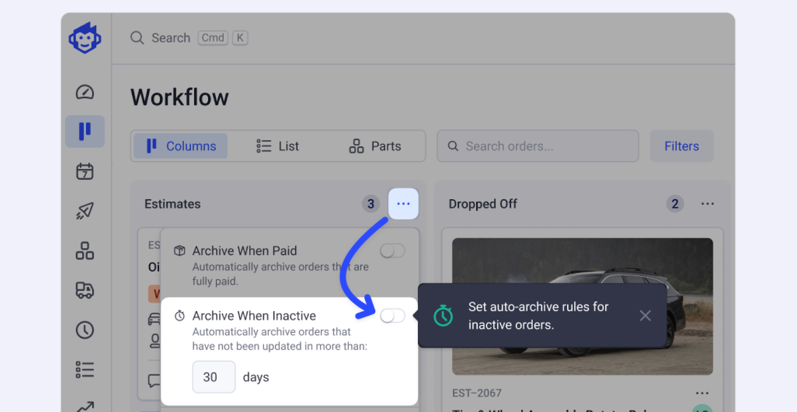 Workflow, Global Search, & Order Improvements