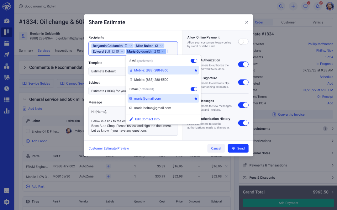 Multiple Message Recipients 