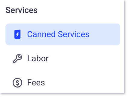 Servicios enlatados de la sede central