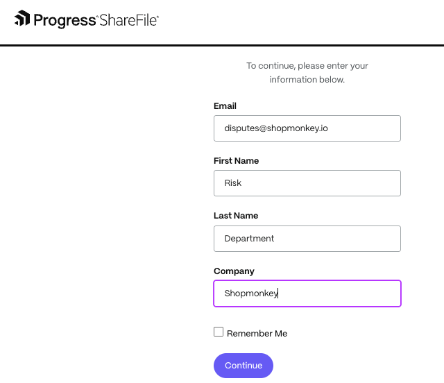 dispute evidence login